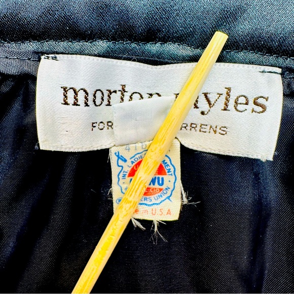 VTG Morton Myles Black Velvet Skirt - MiUSA - Picture 4 of 7